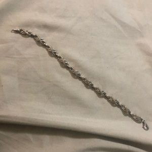 Double infinity diamond bracelet